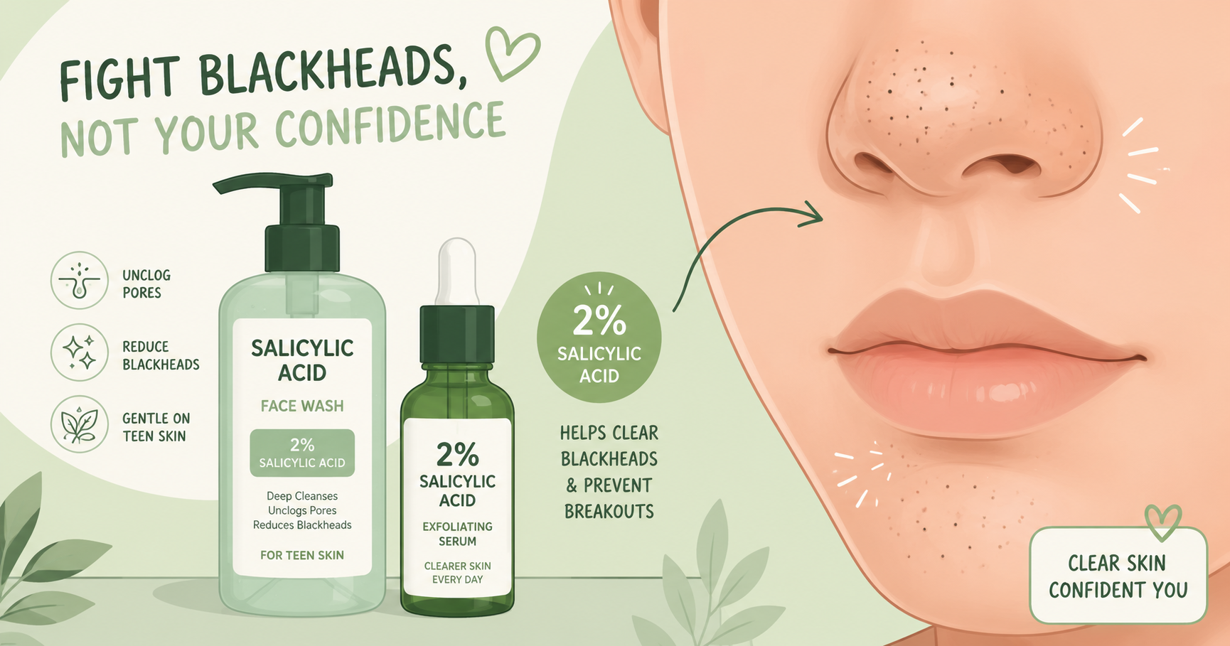 How to get rid of blackheads for teens — salicylic acid guide